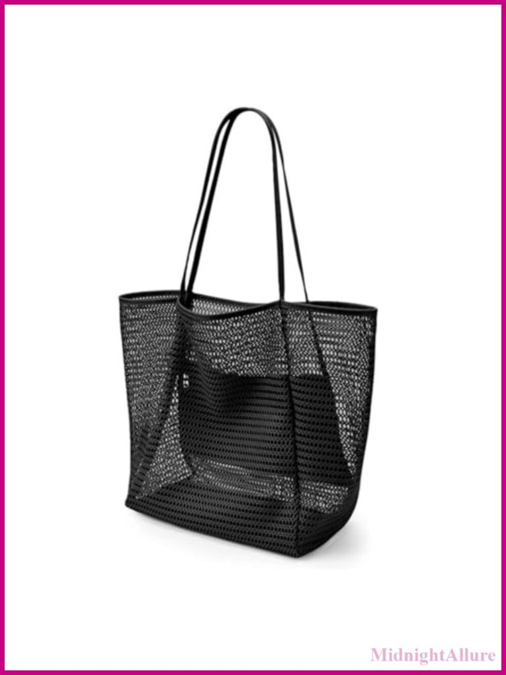 Large Mesh Beach Tote Bag for Women Nylon Foldable Travel Pool Bag
